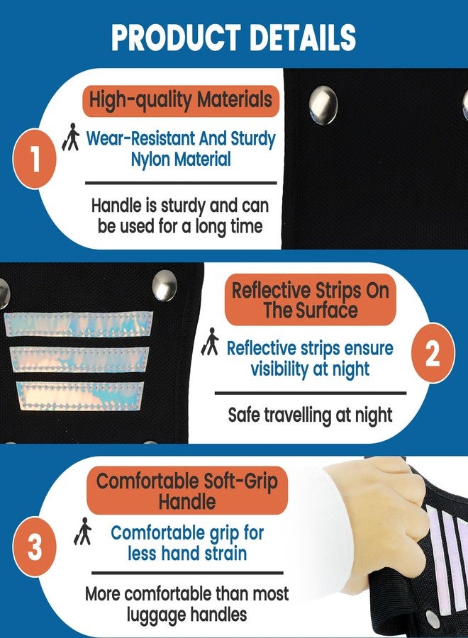 Foycow Convenient Luggage Handle Extender for Your Short & Wide Luggage Handle, Great Extension for Your Carry On - Image 3